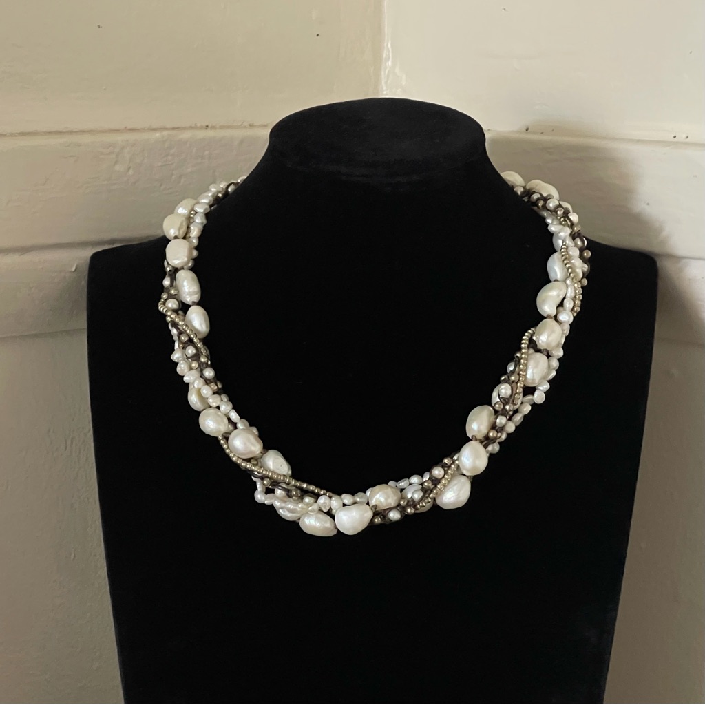 Nakamol Vintage Cultured Freshwater Pearl Multi-Strand Necklace 29$